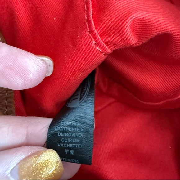 FOSSIL Brown Leather Drawstring Bucket Bag - Picture 11 of 12